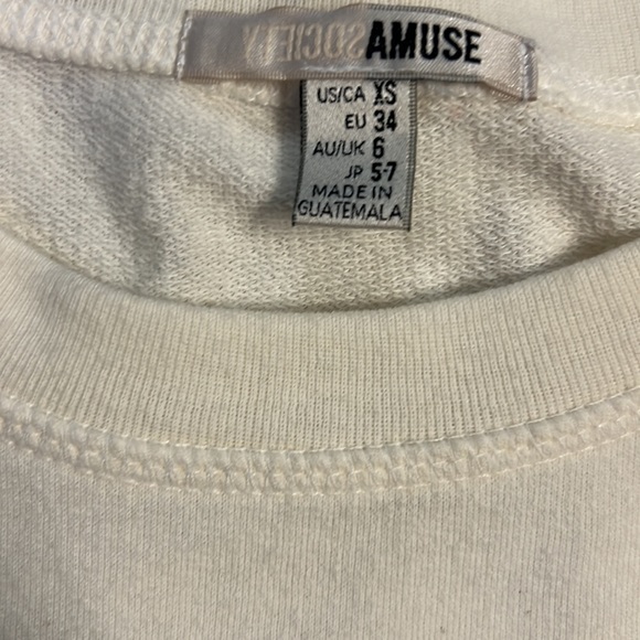 Amuse Society Sweater and Drawstring Jogger Set Cream Small - Picture 7 of 7